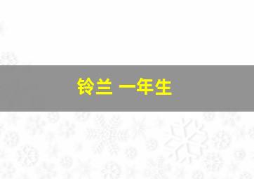 铃兰 一年生